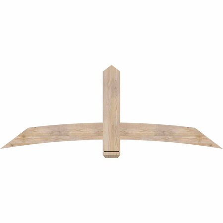 Ekena Millwork Bellingham Smooth Timber Gable Bracket, Douglas Fir, 72"W x 27"H x 1 1/2"D x 5 1/2"F, 9/12 Pitch GBW072X27X0206BEL00SDF